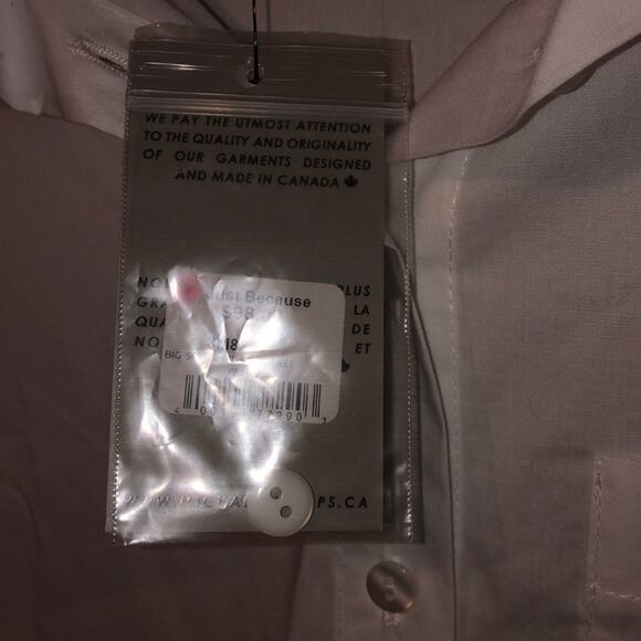 Zoe by Michael Phillips Whimsical Playful Fun White Button Birdcage Top - Picture 8 of 10